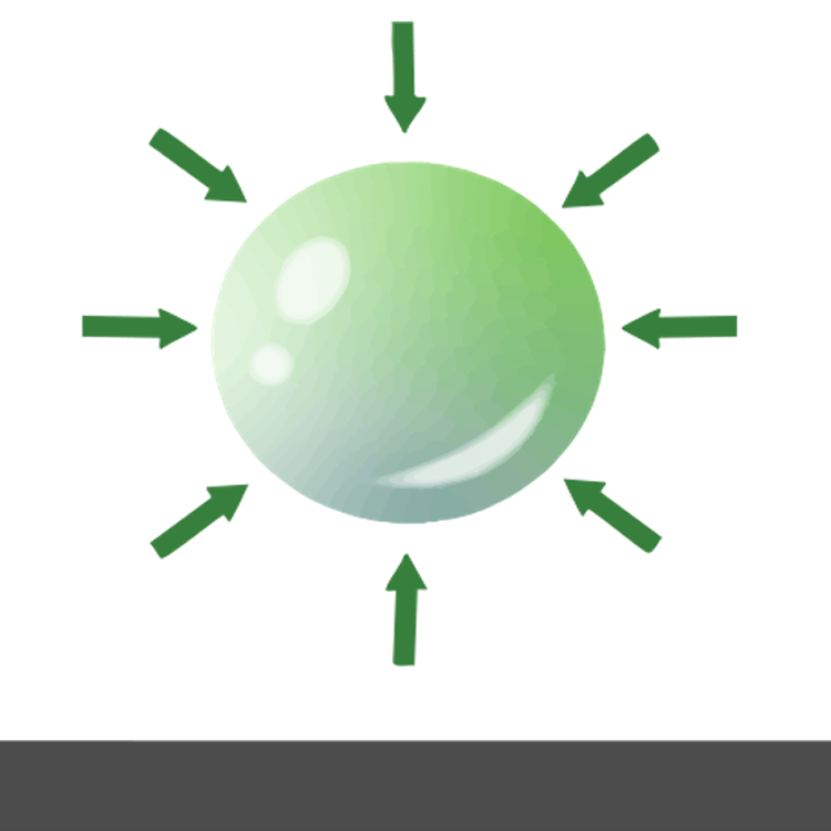 기포 형성 아이콘